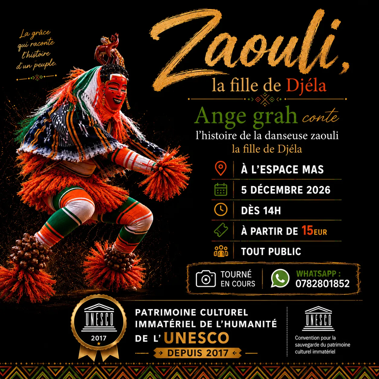 Danseur Zaouli en costume — visuel 3